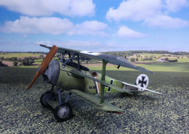 fokker Dr1 en papier