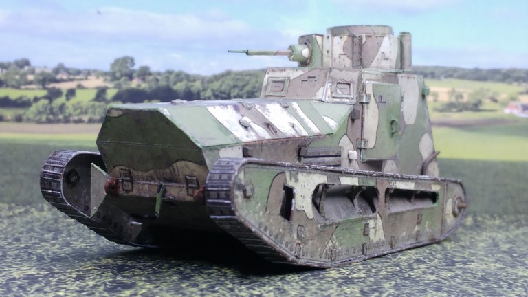 char Strv en papier