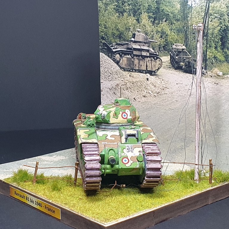 maquette en papier Renault B1 bis