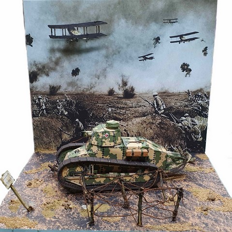 maquette en papier char renault FT17