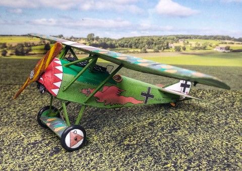 fokker DVII en papier