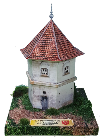 maquette papier pigeonnier de la luminade