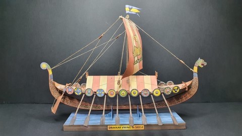 drakkar maquette apapier