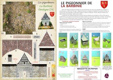 maquette papier pigeonnier de la barbinie villars