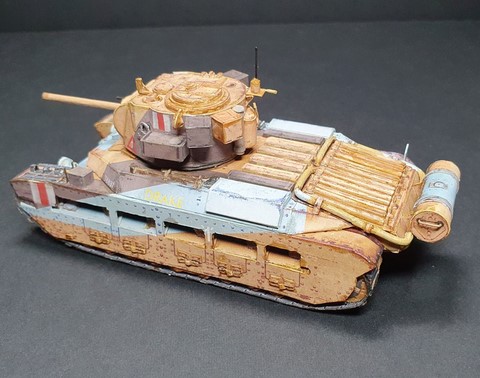 maquette en papier char Matilda