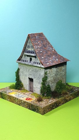 pigeonnier maquette en papier la barbinie villars