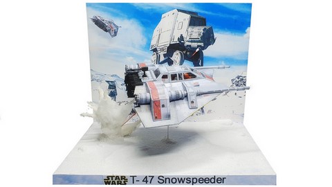 snowspeeder en papier