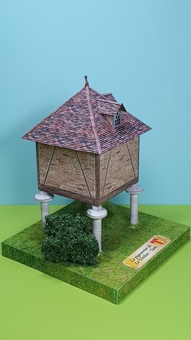 maquette en papier pigeonnier le verdier